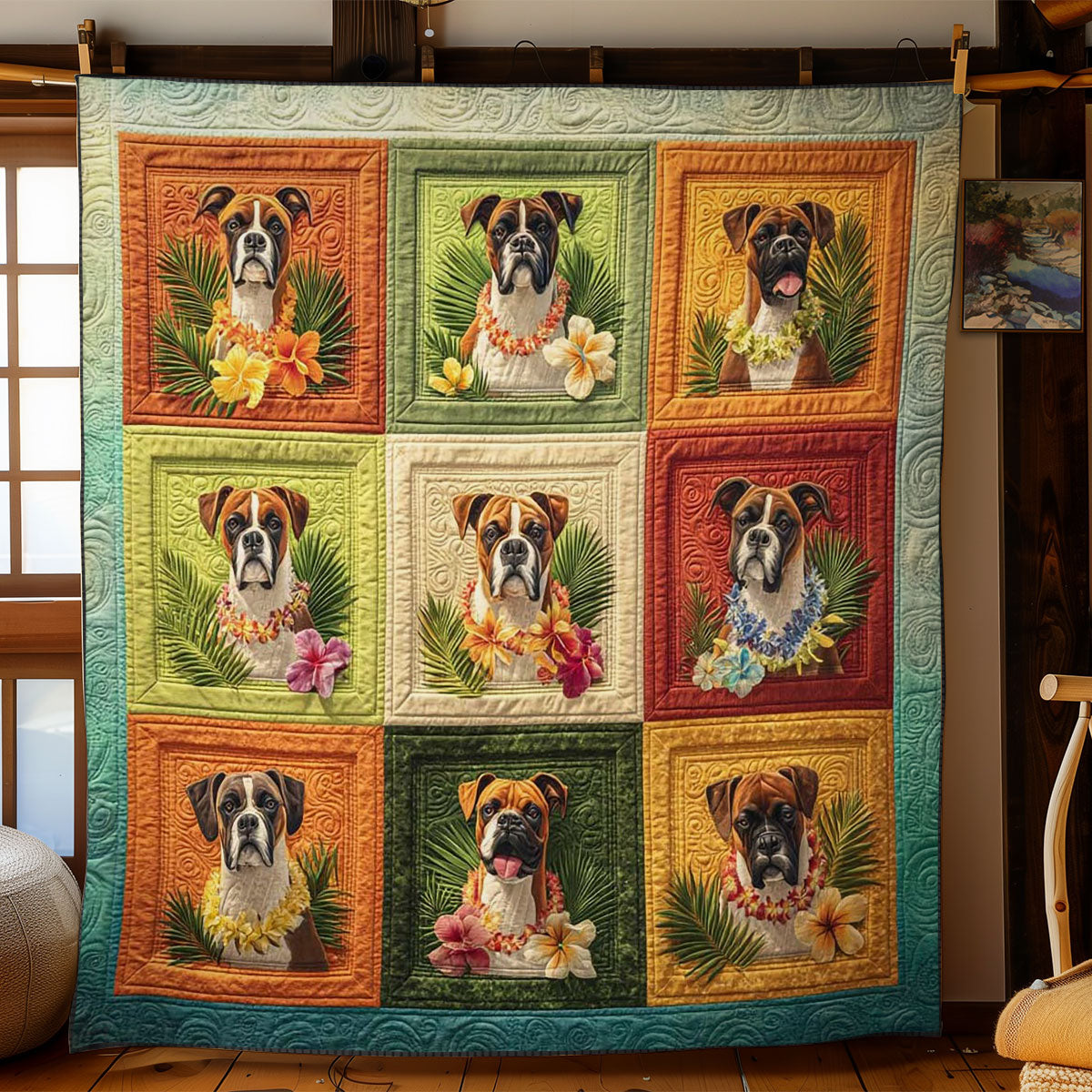 Boxer Island Life WN1004022CL Quilt