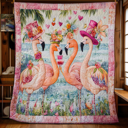Lady Flamingo WY2001002CL Quilt