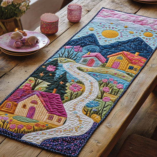 Dreamy Village CW3005592CL Quilted Table Runner