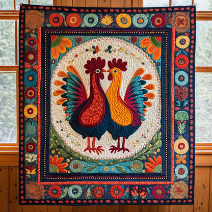 Bloom Chicken CP1411045CL Quilt
