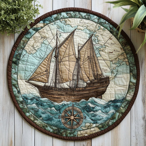 Ocean Drift CW0506034CL Quilted Round Mat