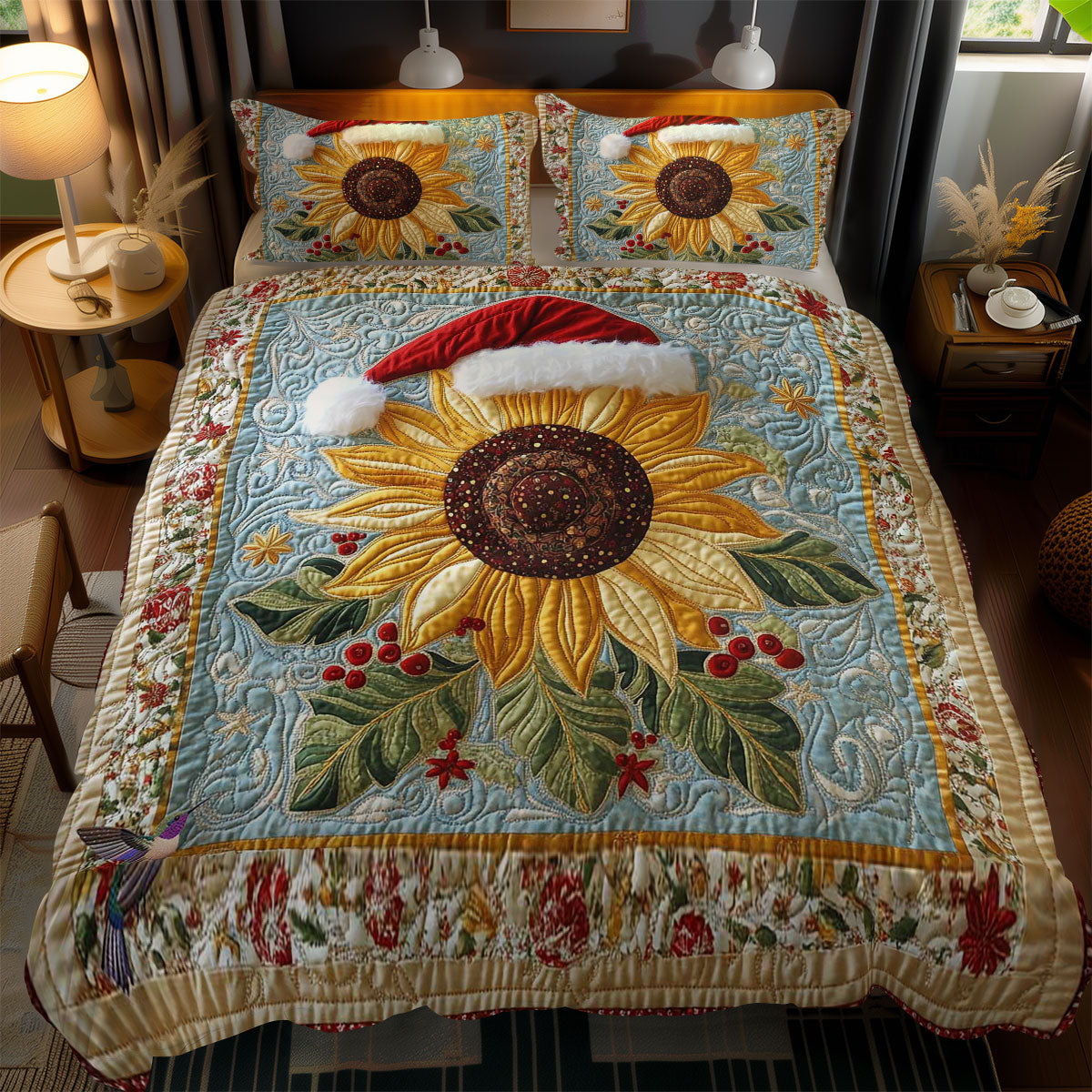 Festive Sunflower Shine WN2111043CL Duvet Cover Set