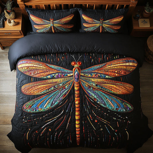 Colorful Dragonfly WY1302077CL Duvet Cover Set