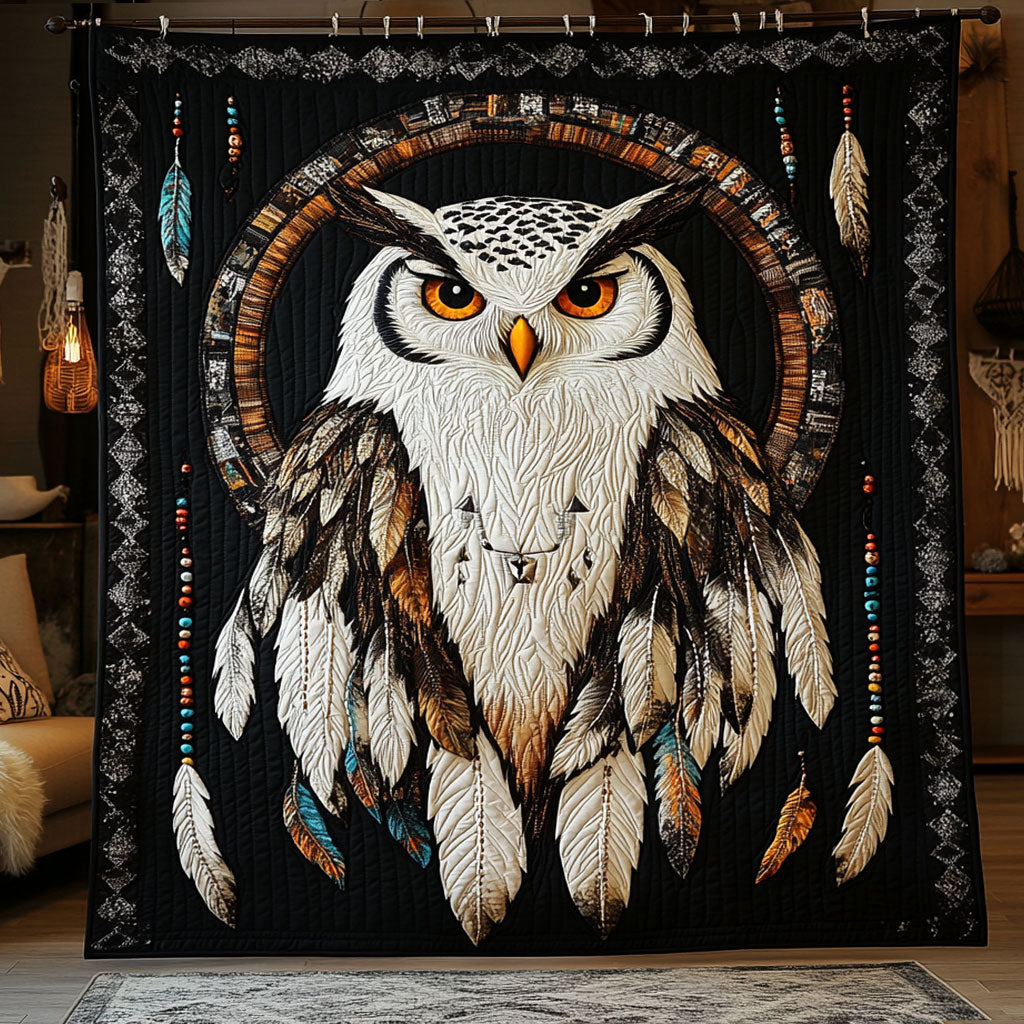 Feather Tribe Owl WY1706016CL Quilt