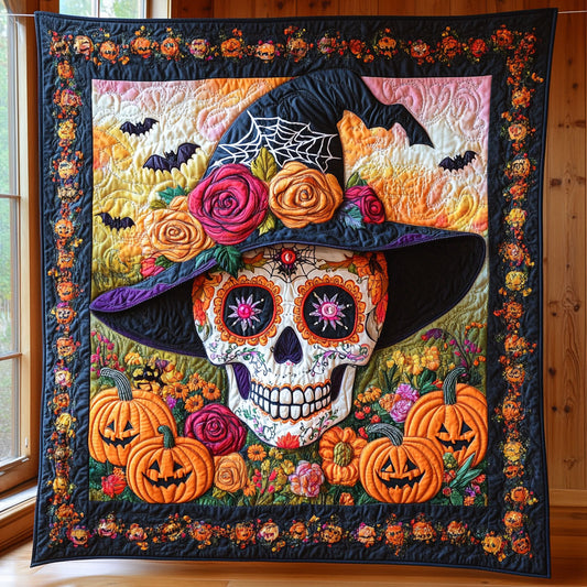 Enchanted Pumpkin Calavera CW1507013CL Quilt