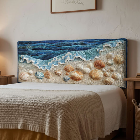 Shell Shore CP1112064CL Quilted Headboard Slipcover