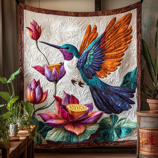 Hummingbird Lotus CW1206019CL Quilt