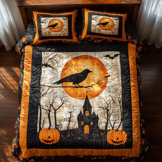 Hallowed Moon Raven WY1508039CL Duvet Cover Set
