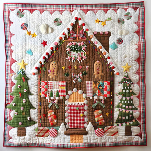 Sweet Gingerbread House WP1710018CL Quilt