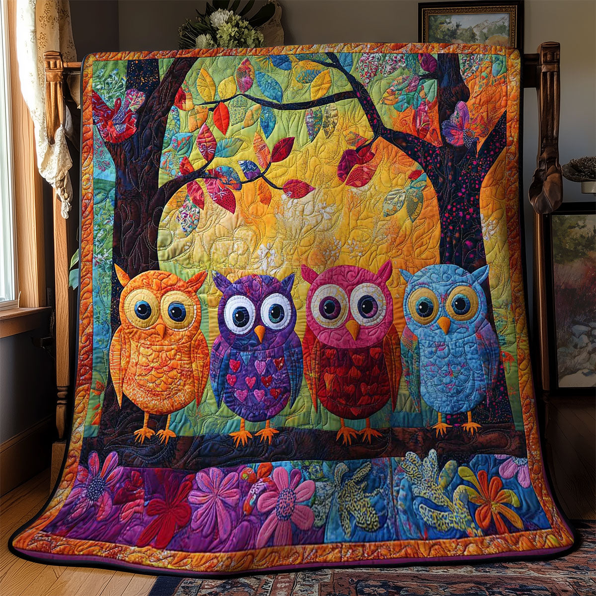 Oopsie Owl Parade WN2503104CL Quilt