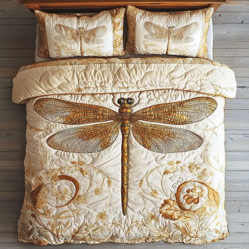 Gold Dragonfly WY0602021CL Duvet Cover Set