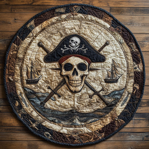 Skull And Salt Saga WN1207058CL Quilted Round Mat