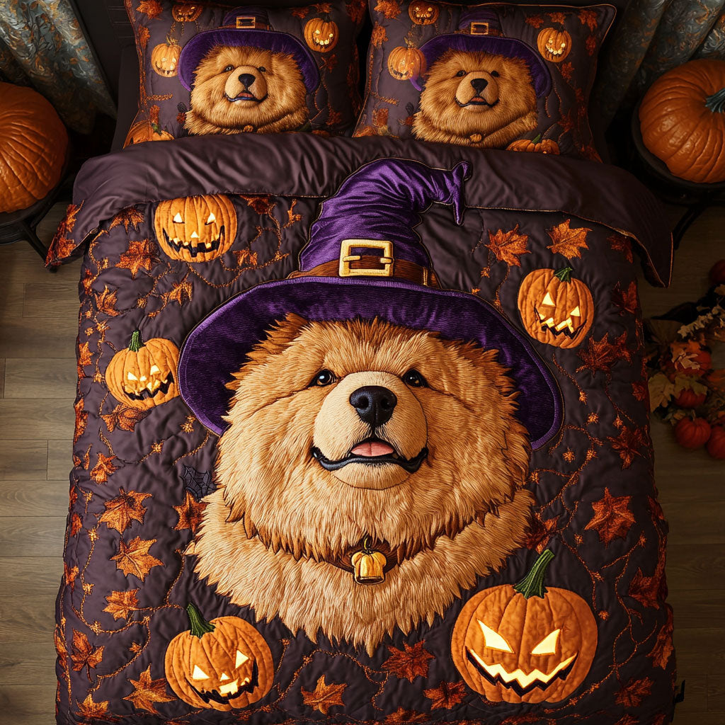 Chow Chow Witchy Snuggle WN1108024CL Duvet Cover Set
