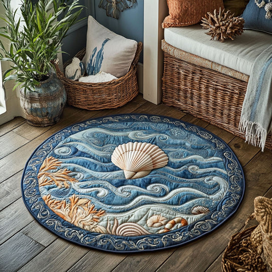 Shell Harmony CP1508055CL Quilted Round Mat