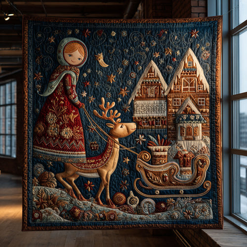 Reindeer Journey CW0409037CL Quilt