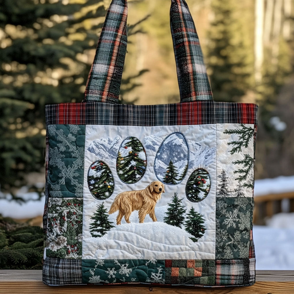 Timberland Golden Retriever Paw WN0611106CL Quilted Tote Bag