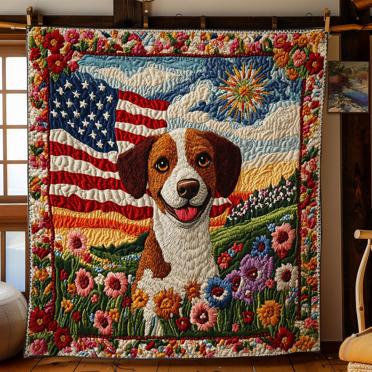 Beagle Heartfire WN1306010CL Quilt