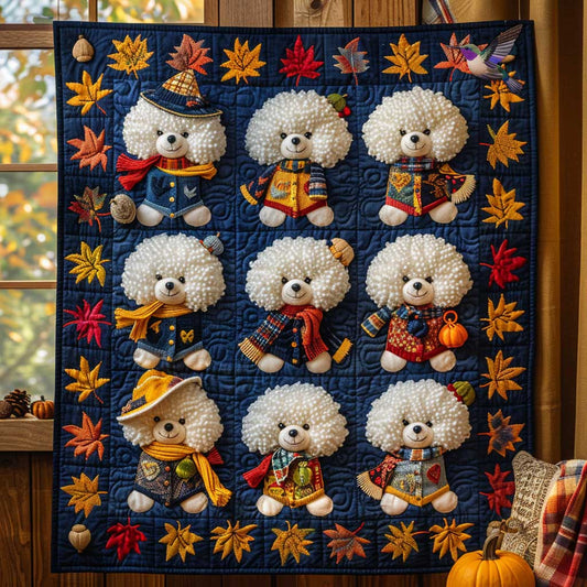 Bichon Frise Fall Fashion WN1610031CL Quilt