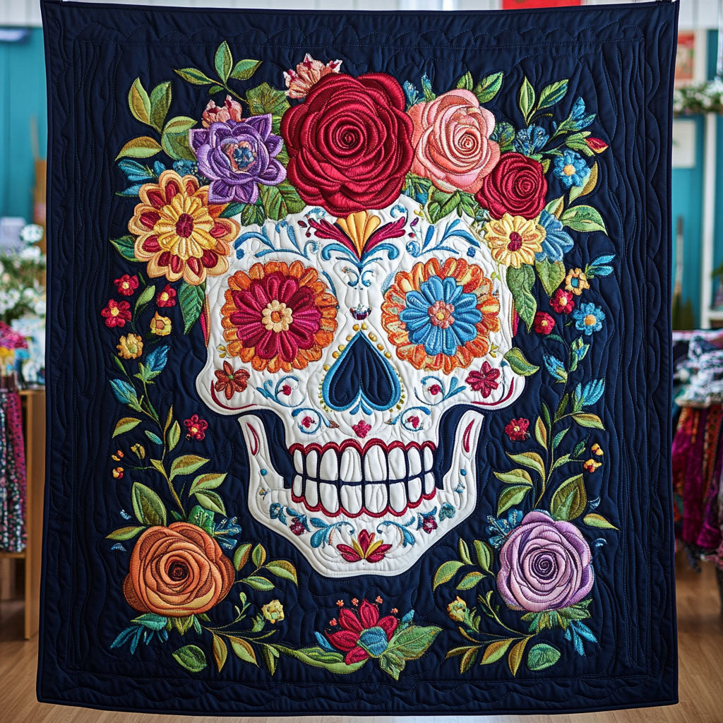 Aesthetic Sugar Skull WP1704045CL Quilt