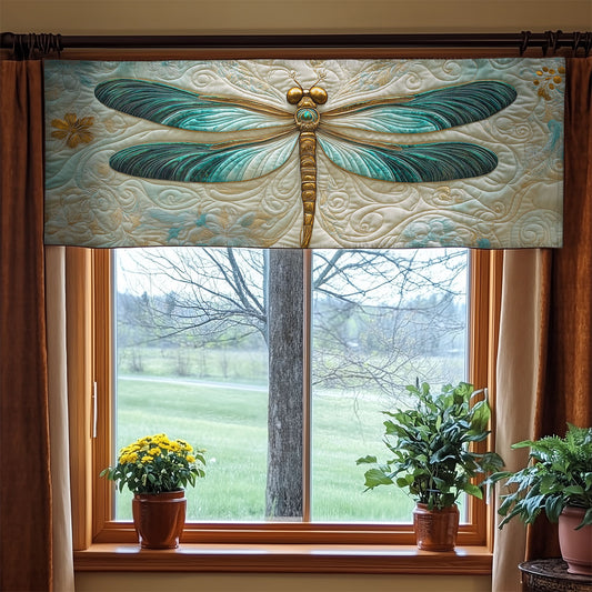 Charming Dragonfly WX0905012CL Quilted Valance