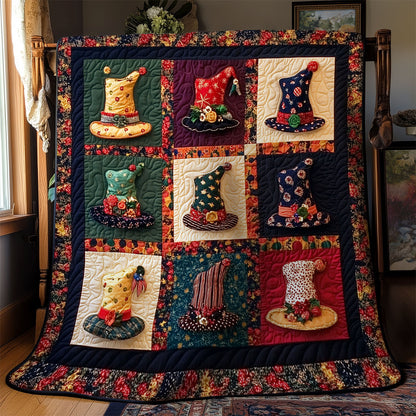 Whimsical Hats Parade WY1407075CL Quilt