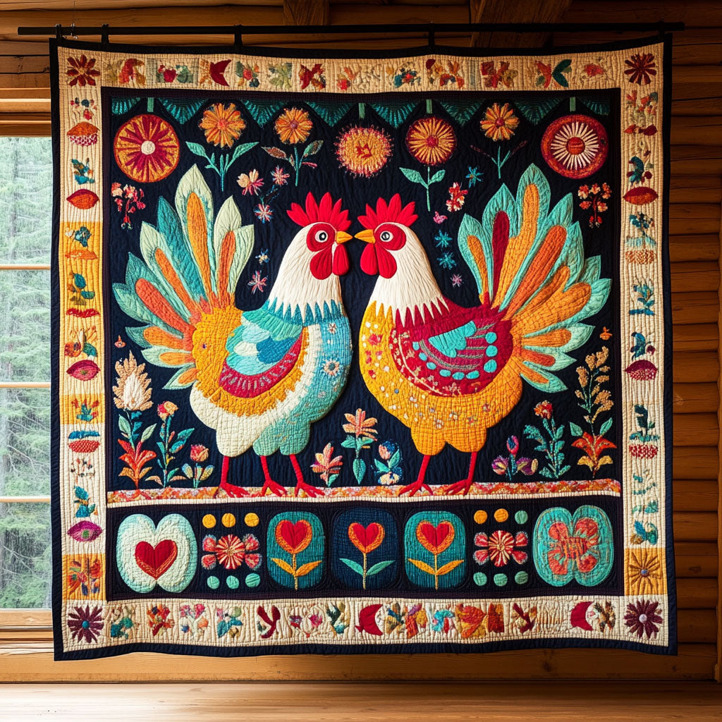 Fancy Chicken CP1411046CL Quilt