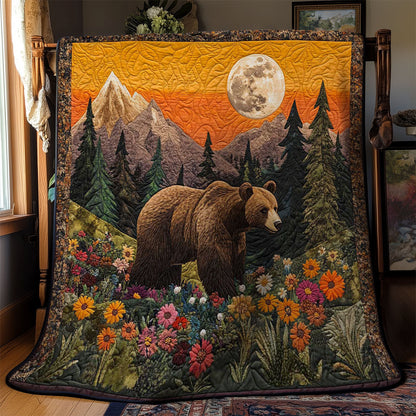 Wildflower Bear WN1003007CL Quilt