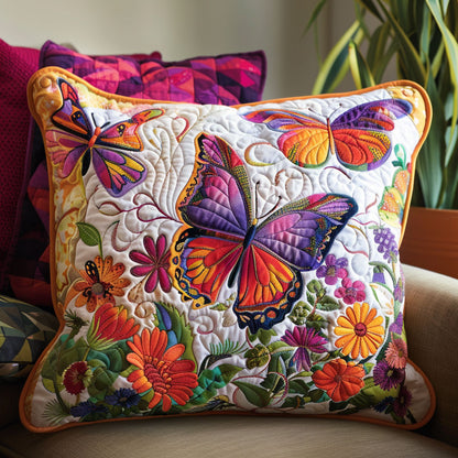 Floral Butterfly CW1501059CL Quilt Pillow Case
