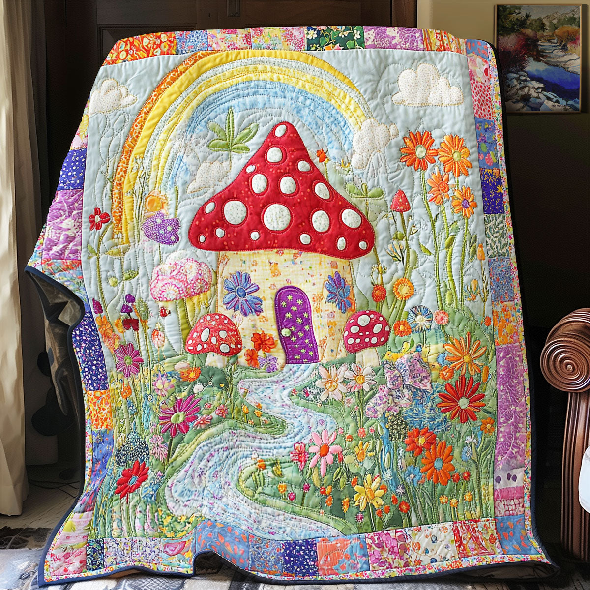 Mystic Mushroom Lane WY0703014CL Quilt