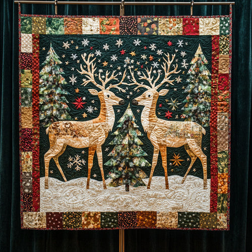 Christmas Deer WJ3107021CL Quilt