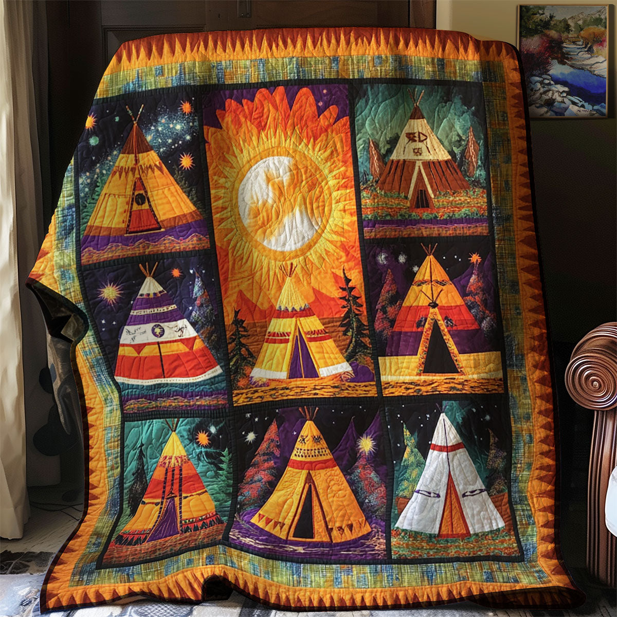 Sunlit Spirit Tepee WJ3012021CL Quilt