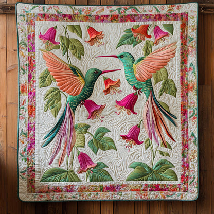 Floral Hummingbird CW0406008CL Quilt