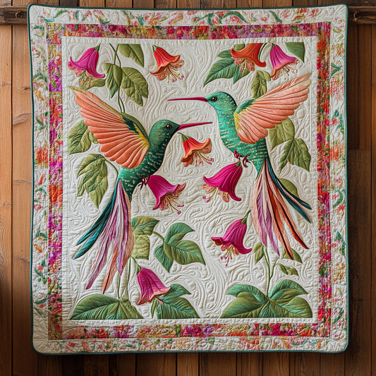 Floral Hummingbird CW0406008CL Quilt