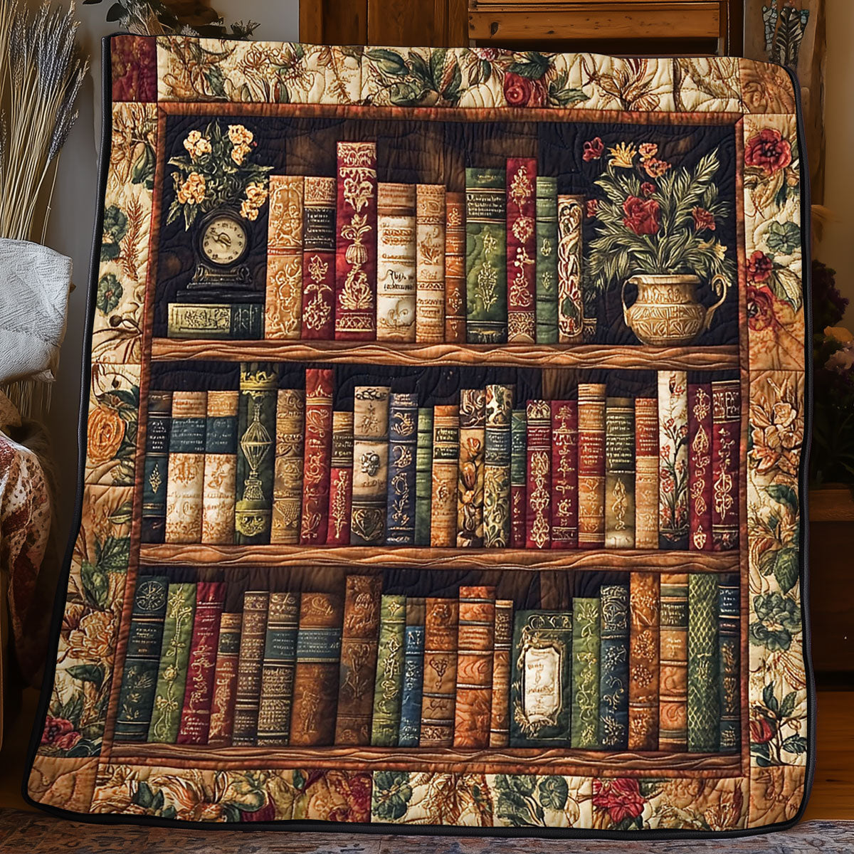 Flower Bookshelf WJ1505003CL Quilt