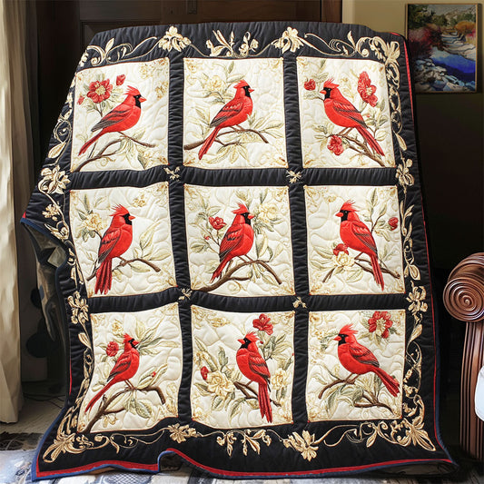 Cardinal In Garden WY1902062CL Quilt