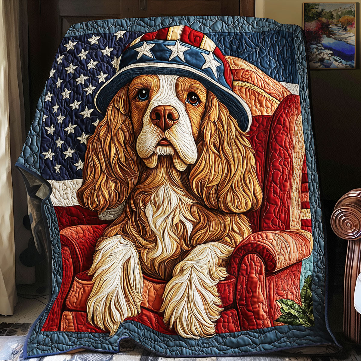 Basset Hound American WX0805002CL Quilt