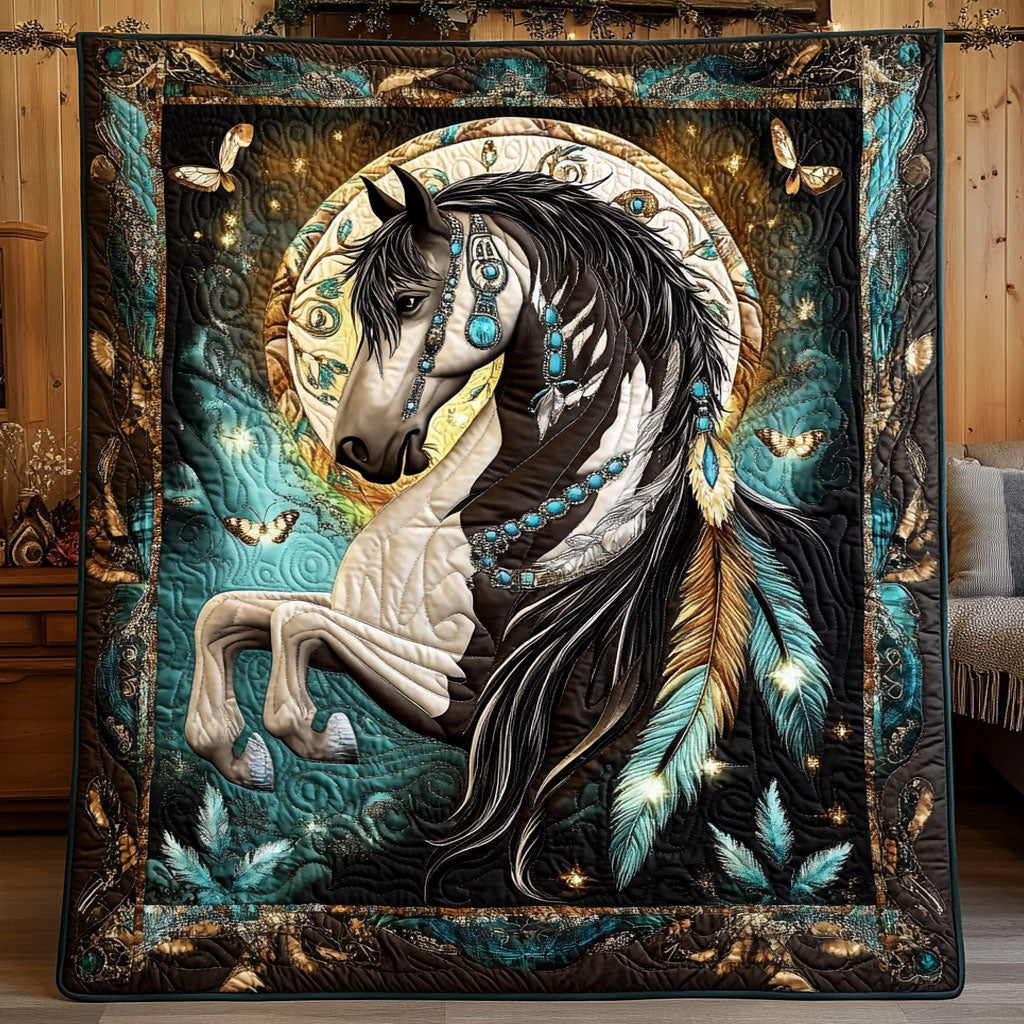 Mystic Feather Horse WY1706033CL Quilt