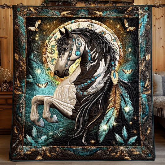 Mystic Feather Horse WY1706033CL Quilt