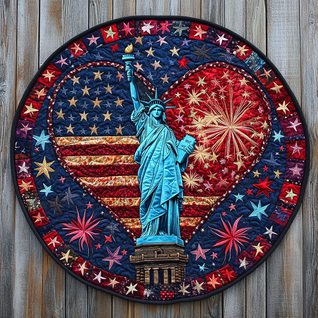 Spirit of America CM2205015CL Quilted Round Mat
