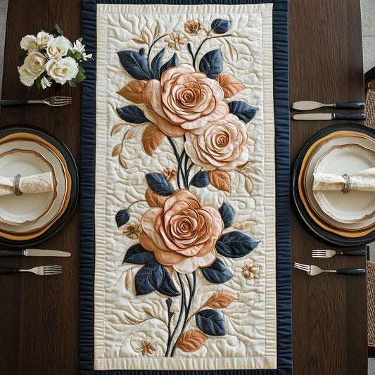 Rosette Serenity CP3005026CL Quilted Table Runner
