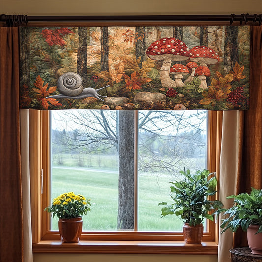 Mushroom Forest WX2205042CL Quilted Valance
