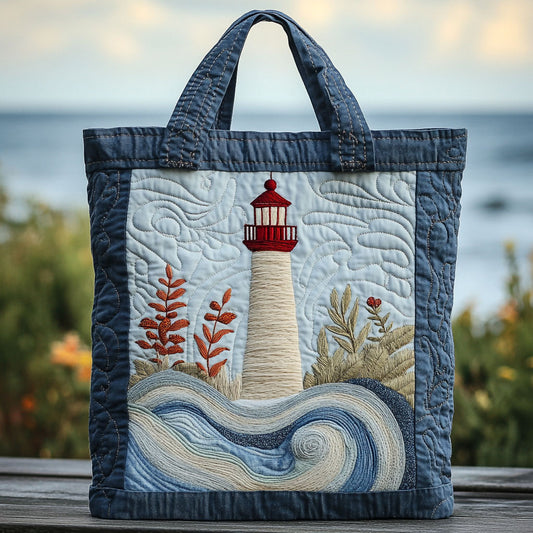 Lighthouse Ocean CW1301019CL Quilted Tote Bag