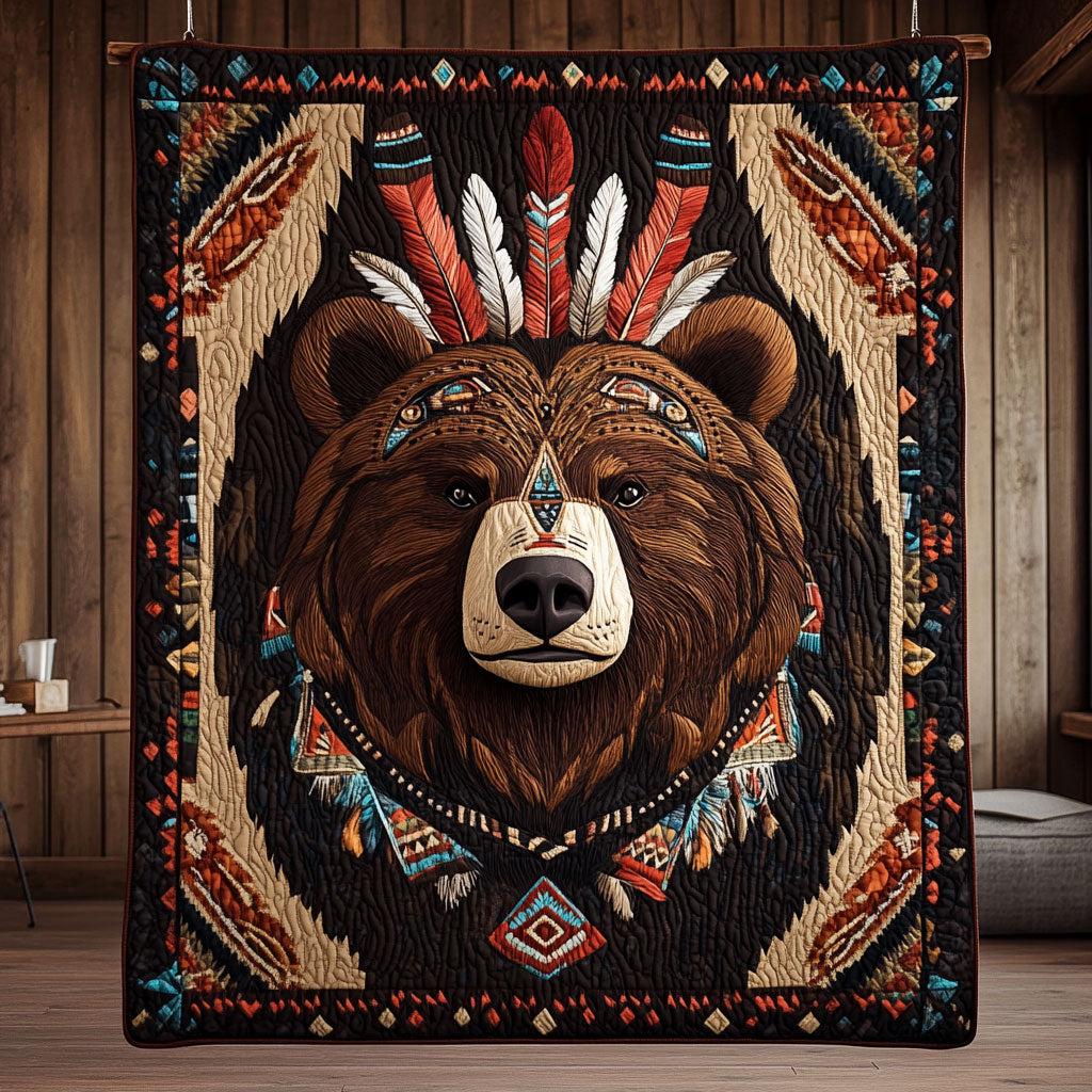 Bear Native American CW2306003CL Quilt
