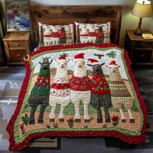 Christmas Llama WY2311058CL Duvet Cover Set