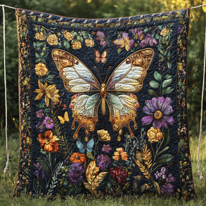 Butterfly Flower WT0701003CL Quilt