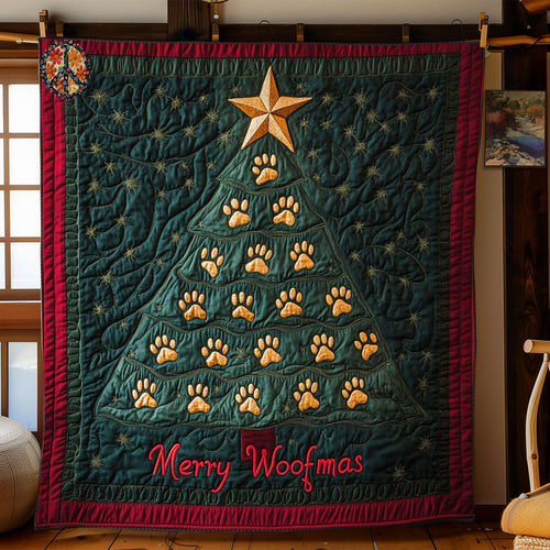 Holiday Paw Tree WN1411029CL Quilt