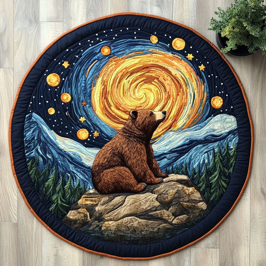 Mystic Bear CW0206030CL Quilted Round Mat