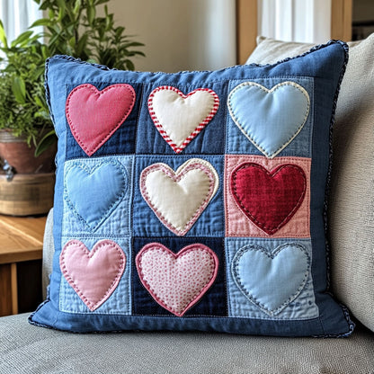 Heart Charm CW1501061CL Quilt Pillow Case