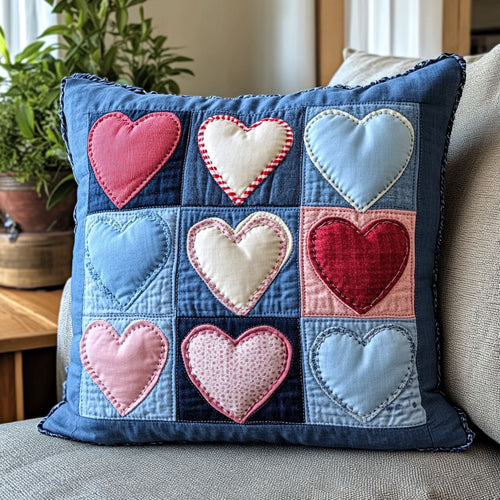 Heart Charm CW1501061CL Quilt Pillow Case