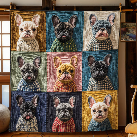 Cute French Bulldog YR1008002CL Quilt